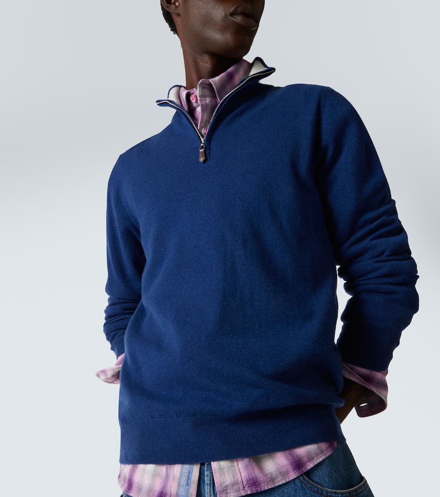 Mr Fenchurch cashmere half-zip sweater