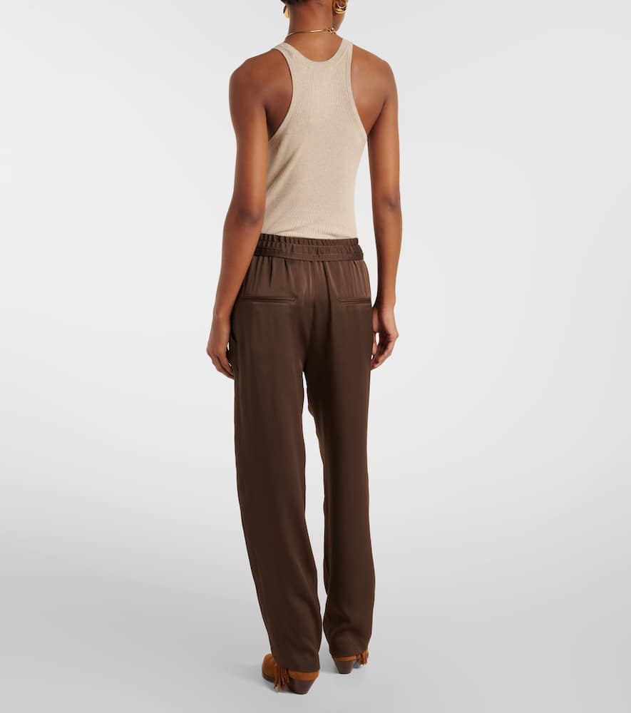 Isabel Marant Kendry satin wide-leg pants