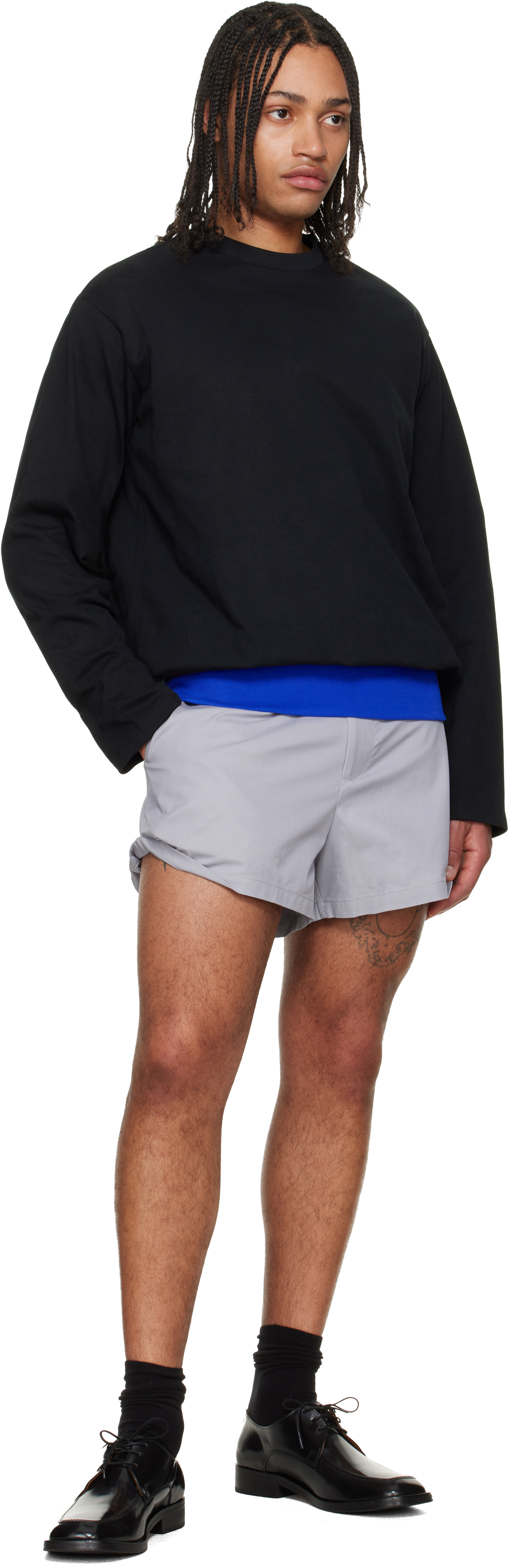 Black Contrast Waistband T-shirt
