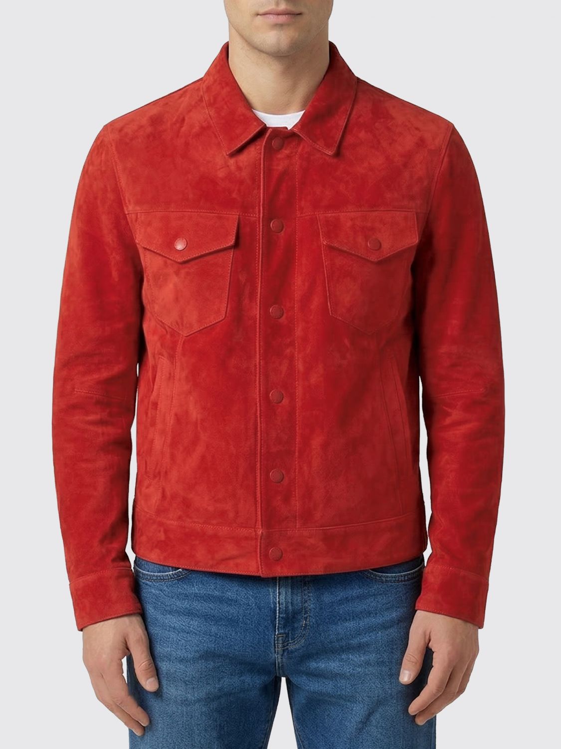 Jacket Men color Red