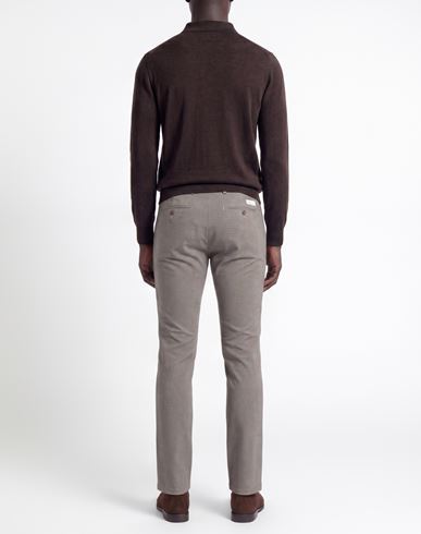 Man Pants Beige Size 34 Cotton, Elastane