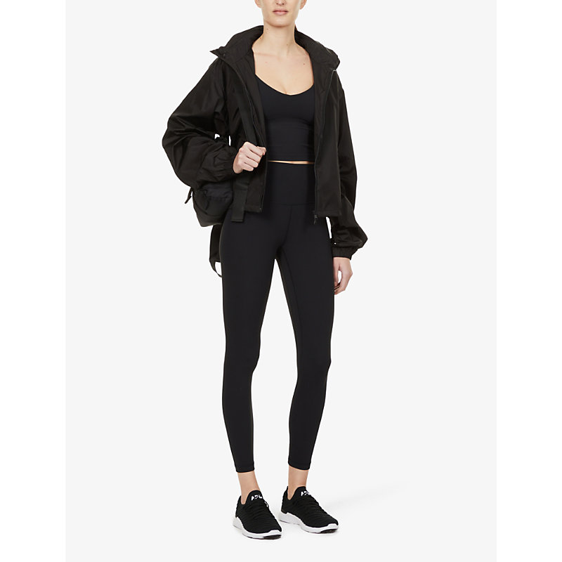 Womens Black Align Pocket-detail High-rise Stretch-knit Leggings