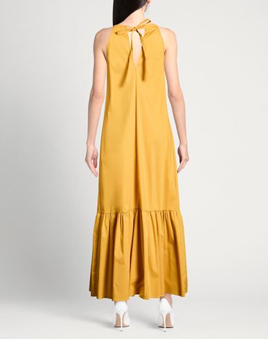 Woman Maxi dress Marigold Size S Cotton, Polyamide, Elastane