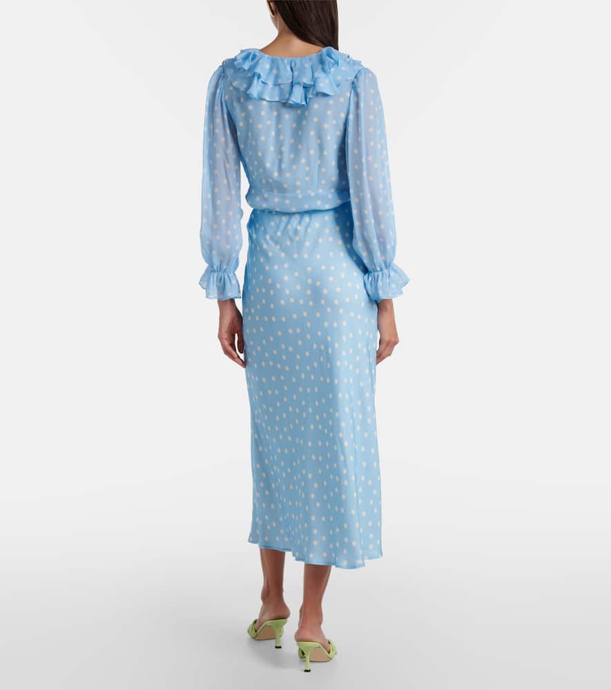 Ardith polka-dot midi skirt
