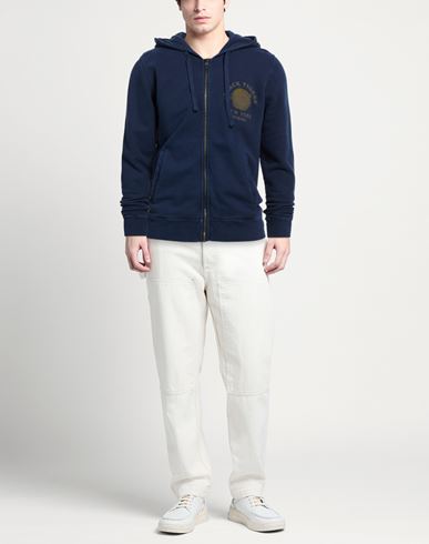 Man Sweatshirt Midnight blue Size S Cotton