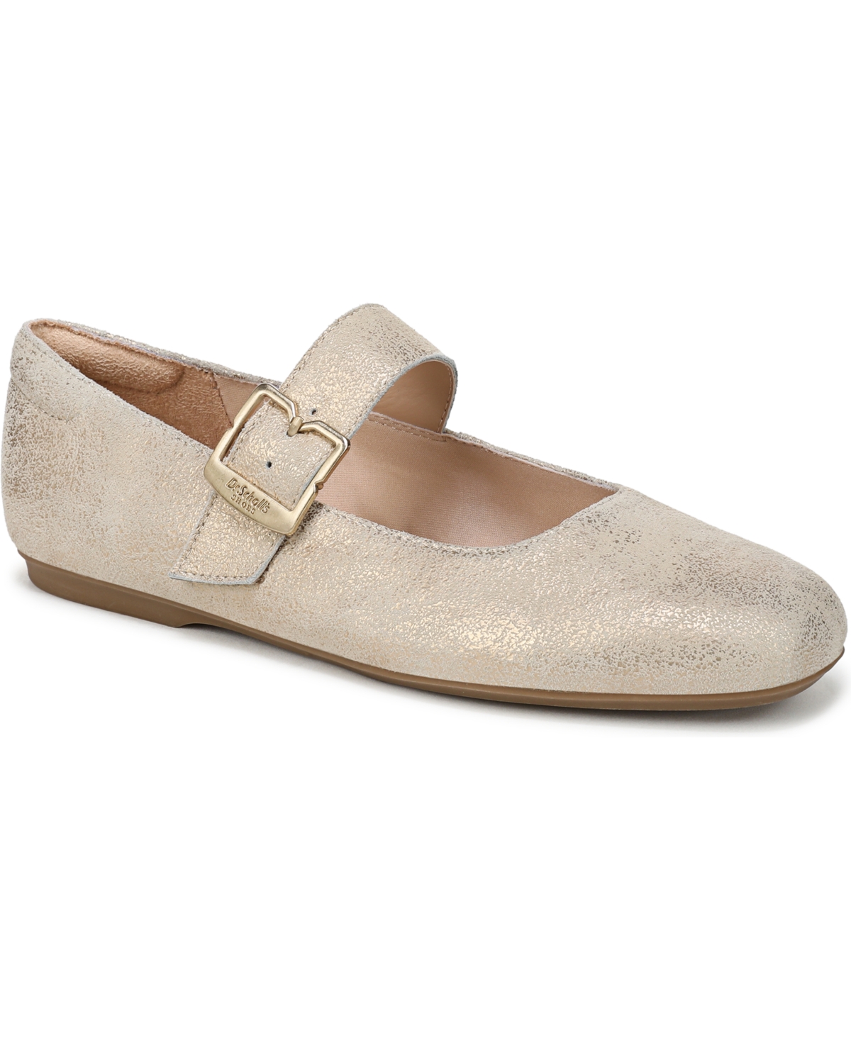 Women's Weston-Jane Square Toe Mary Jane Flats - Gold Leather