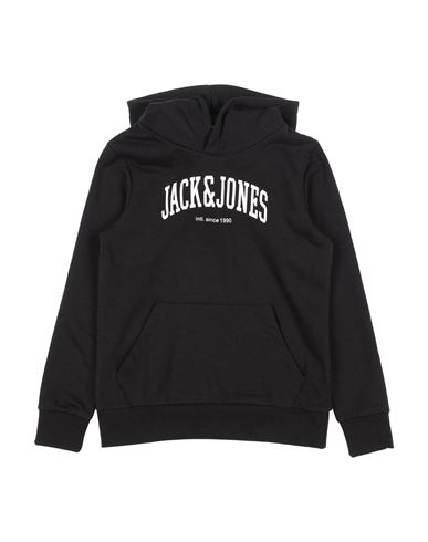 Kid Boy Sweatshirt Black Size 12 Cotton, Polyester
