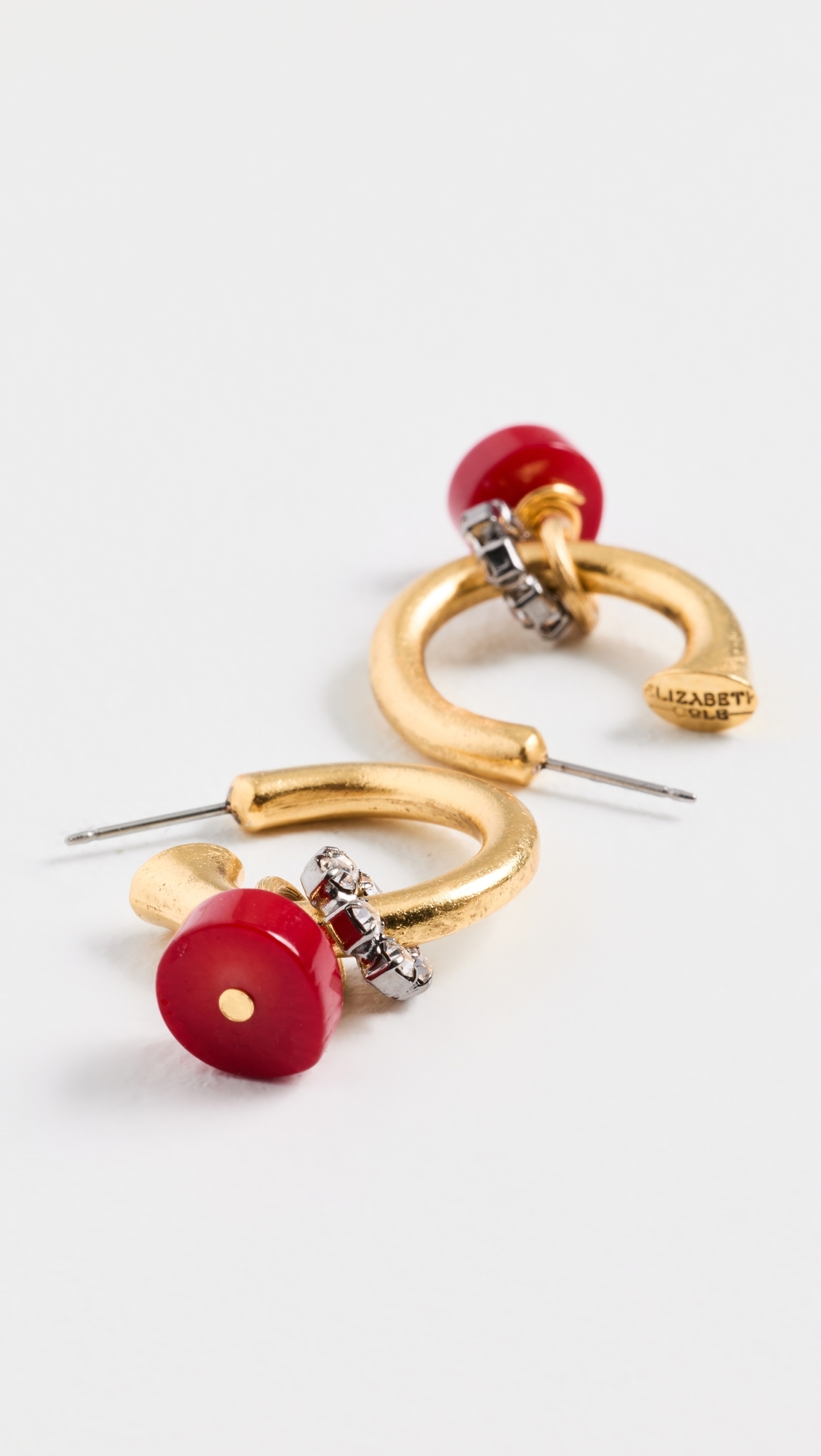 Effie Earrings Coral One Size