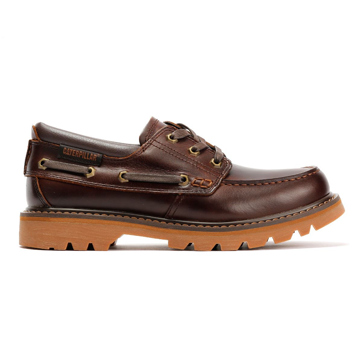 Caterpillar Colorado Boat Lo Leather Men's British Tan Lace-Up Shoe