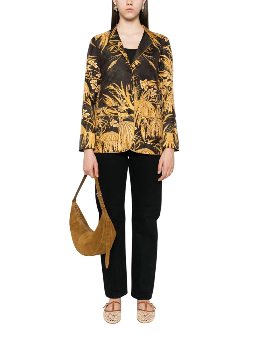 Yellow Regular Floral Shirt