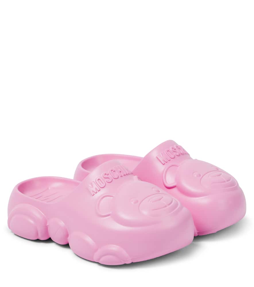 Moschino Kids Logo clogs