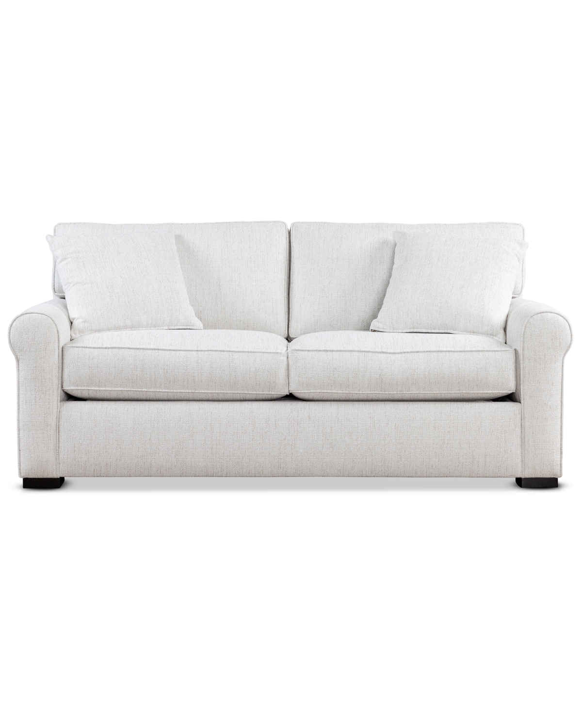"Radley Rollarm 77"" Fabric Apartment Sofa - Natural"