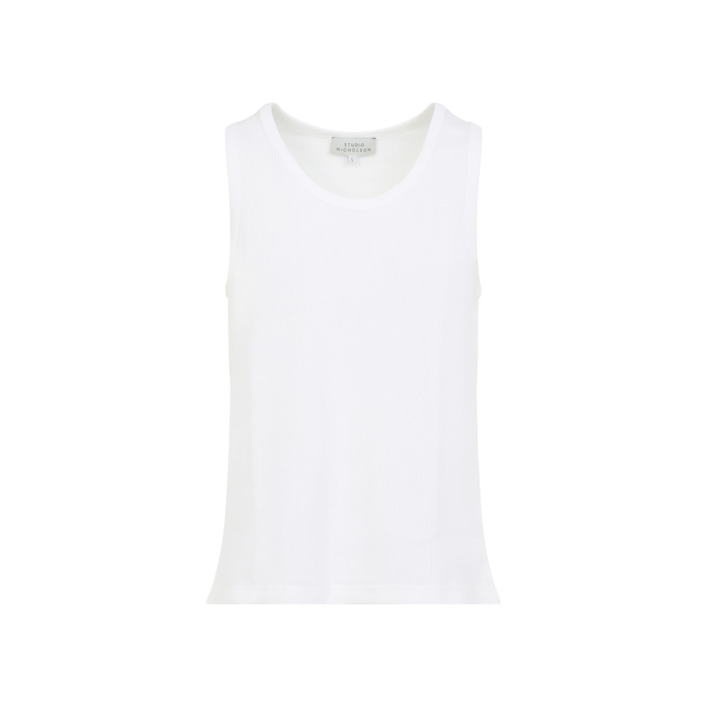 White Crew Neck Tops