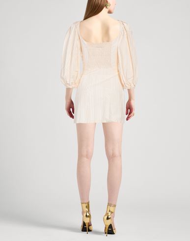 Liviana Conti Woman Mini dress Sand Size 2 Cotton, Polyamide, Elastane