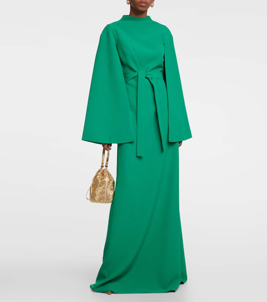 Crêpe maxi dress