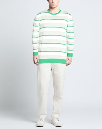 Man Sweater Green Size 40 Cotton