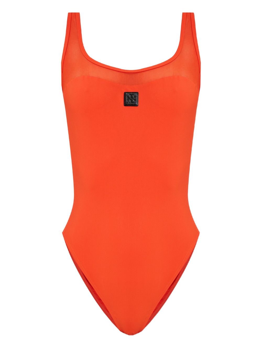 Tory Burch logo swimsuit - Red