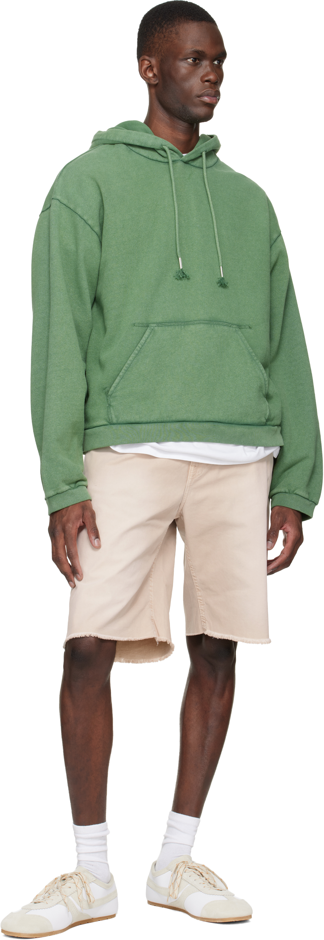 Beige 5-Pocket Chino Shorts