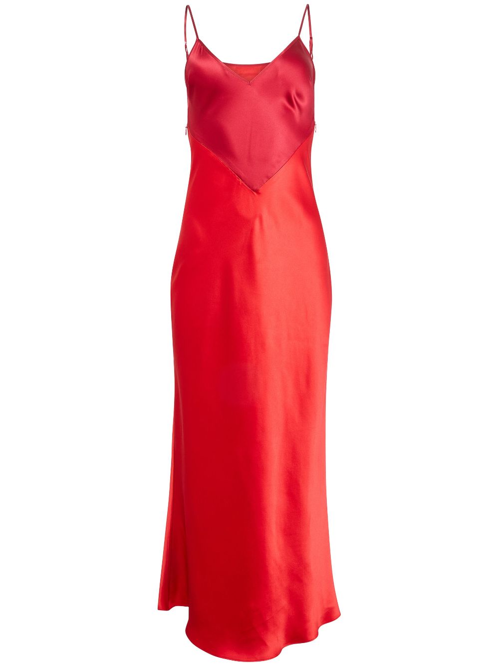 Silk slip dress - Red