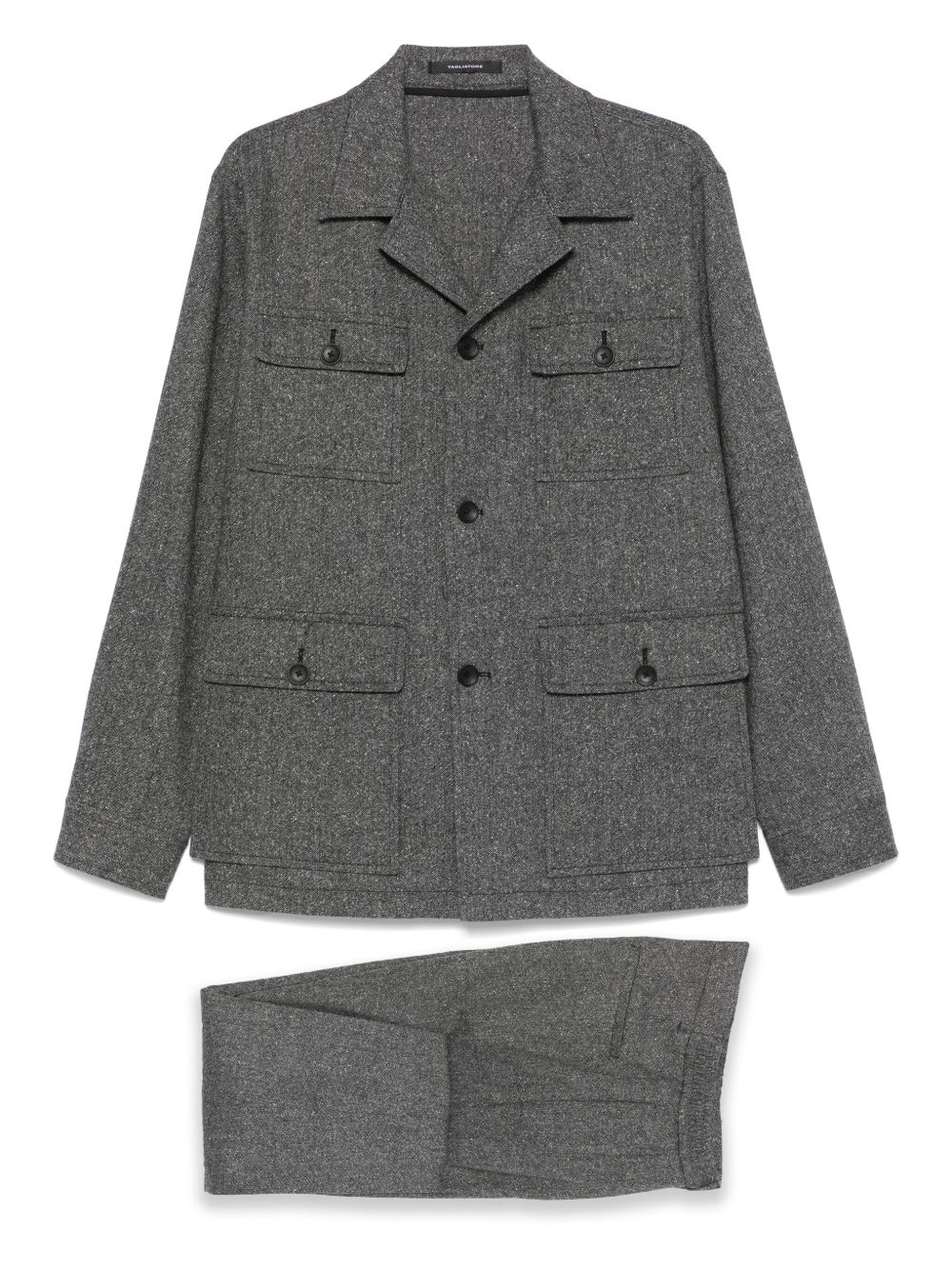 Tagliatore knitted suit - Grey