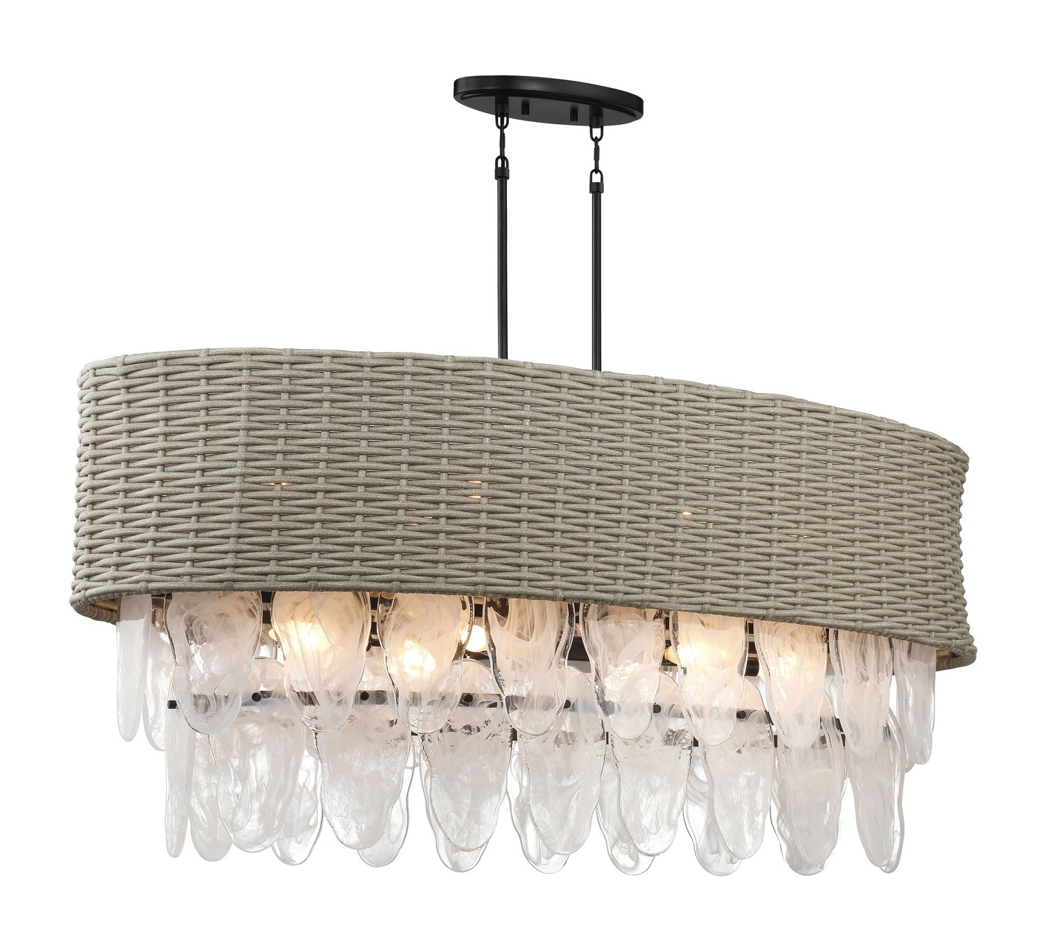 Coal 12 Light Island Pendant from the Breakers Isle Collection