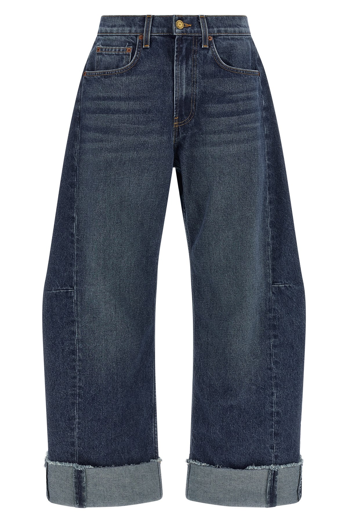 'Relaxed Cuffed Lasso' Jeans