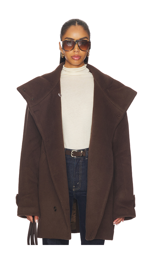 Lovers and Friends Rae Coat in Brown. M. Also in L, S, XL