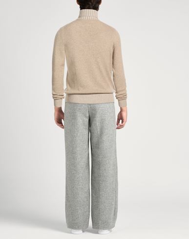 Man Turtleneck Beige Size 36 Virgin Wool, Cashmere, Viscose