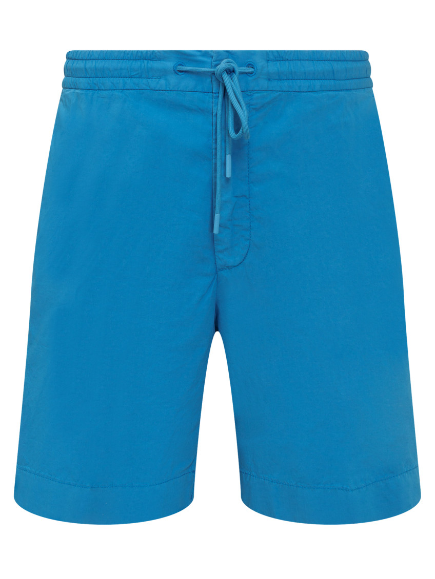 Blue Solid Shorts