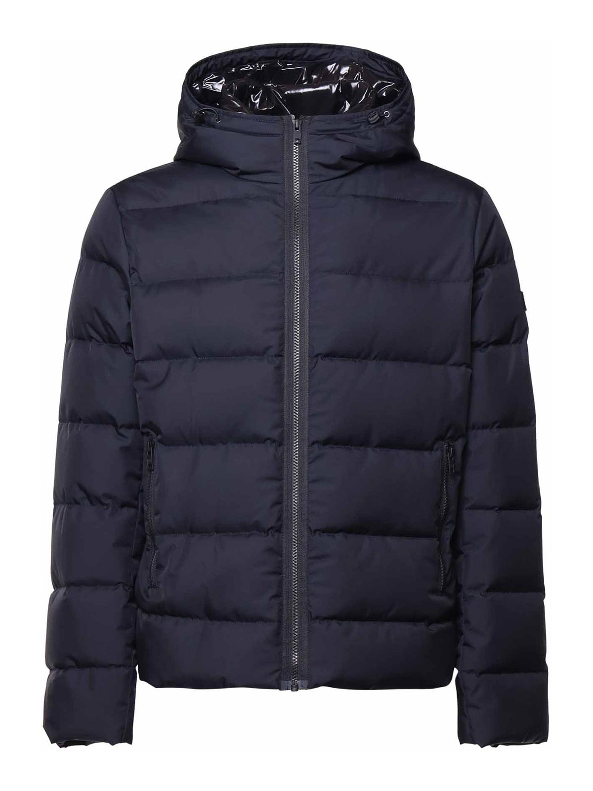 Double Front Feather Jacket In Nylon