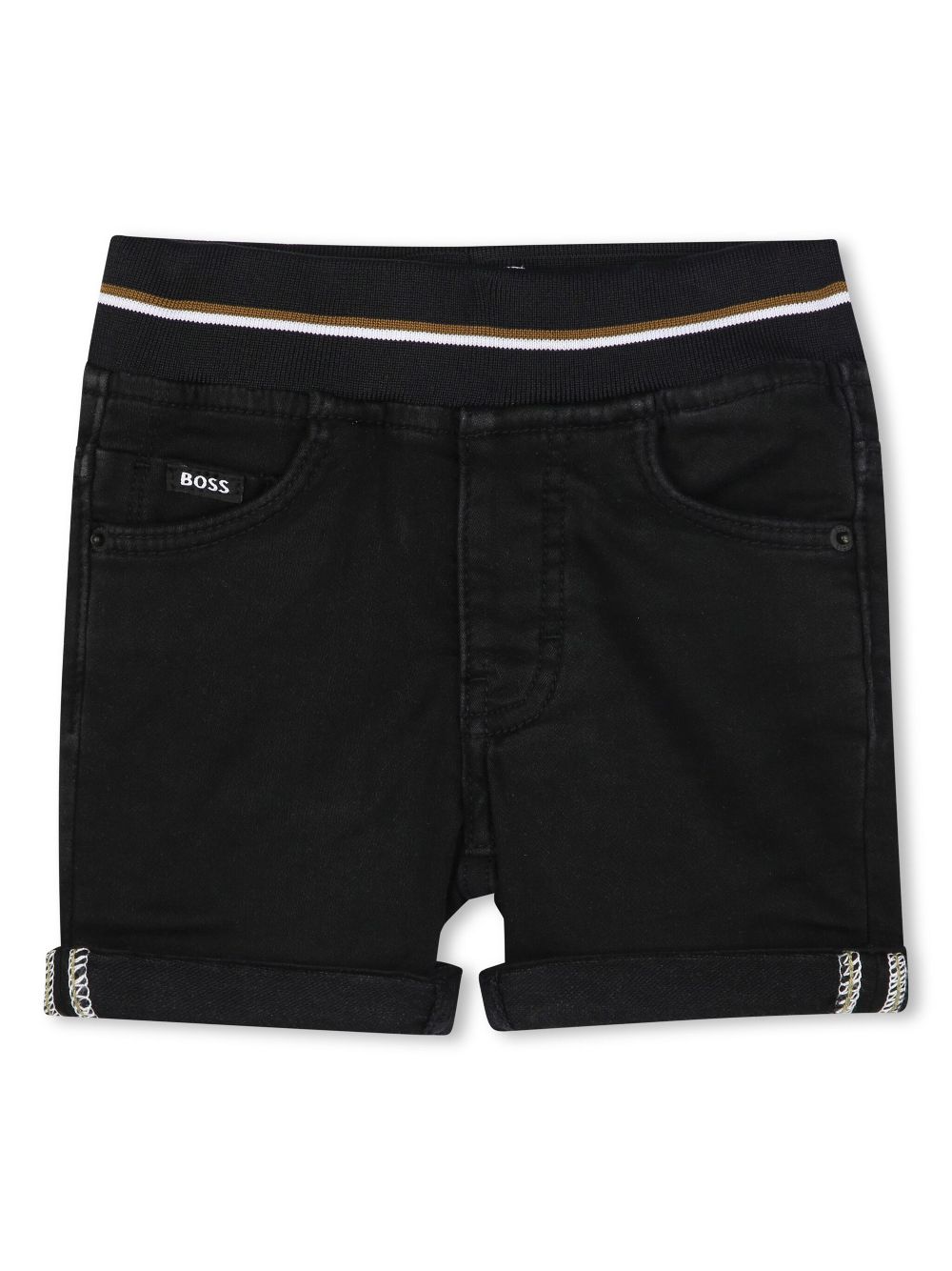 Logo-print shorts - Black