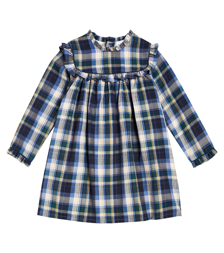 Vela checked dress and bloomers set