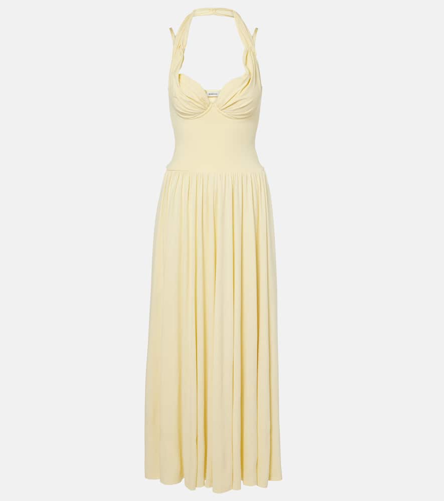 Amarantha draped jersey maxi dress