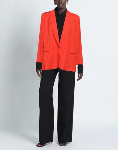 Woman Blazer Orange Size 2 Viscose