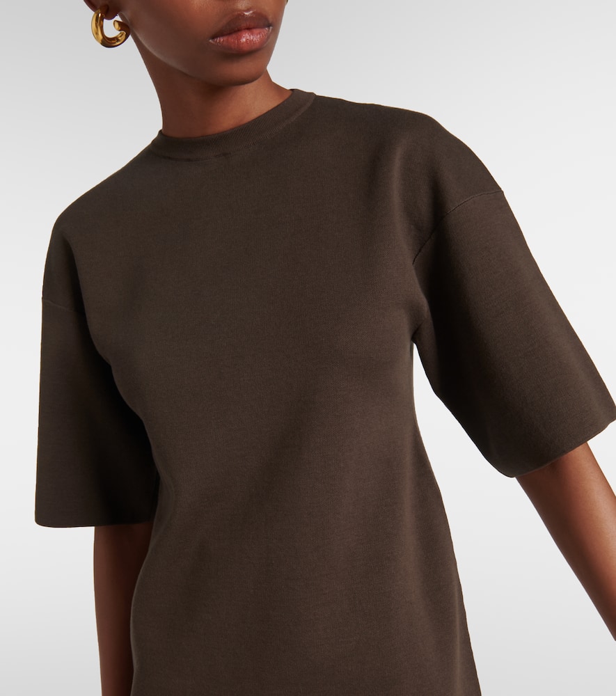 Dwyn wool and cotton-blend T-shirt