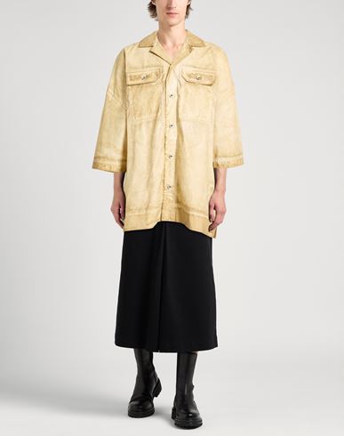 Man Shirt Camel Size M Cotton