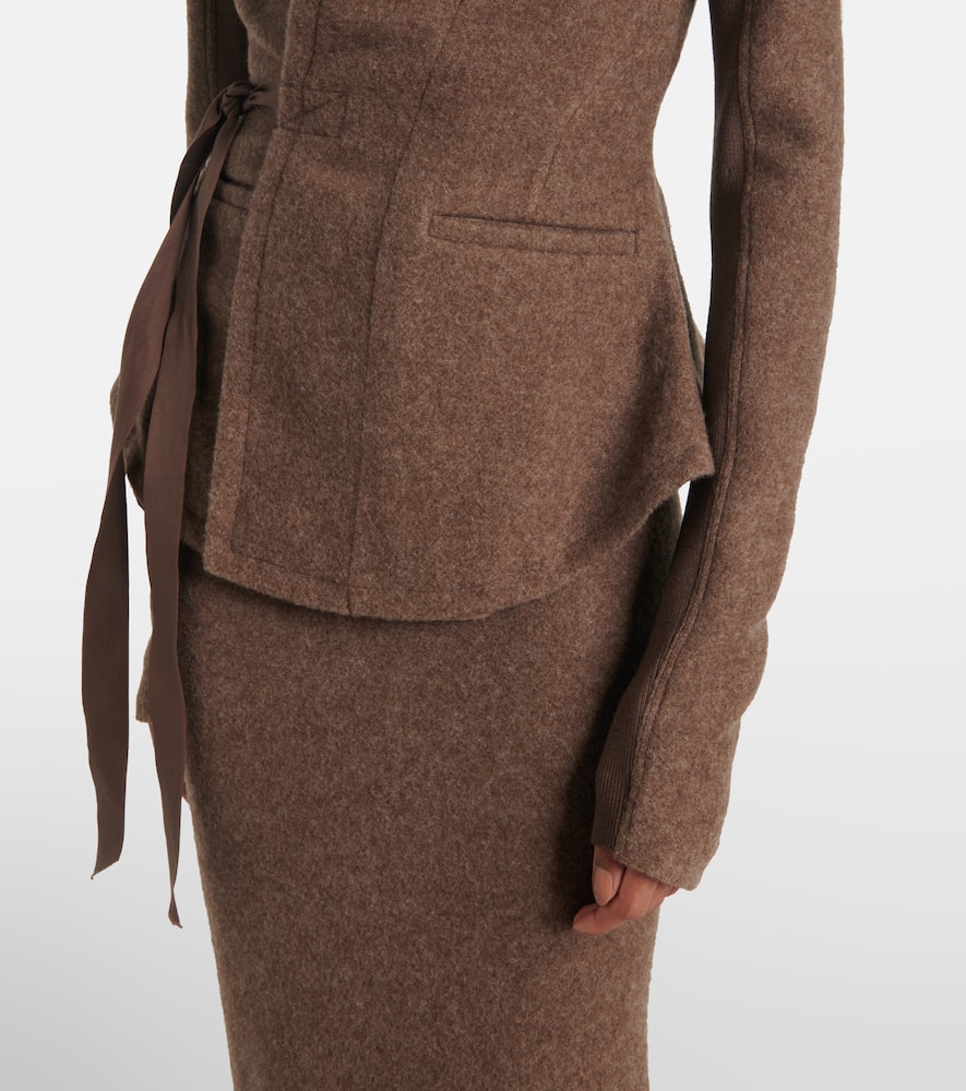 Hollywood wool wrap jacket