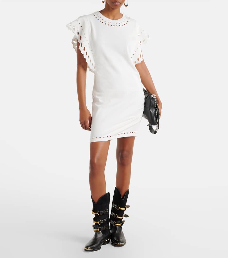 Orlane embroidered cotton minidress