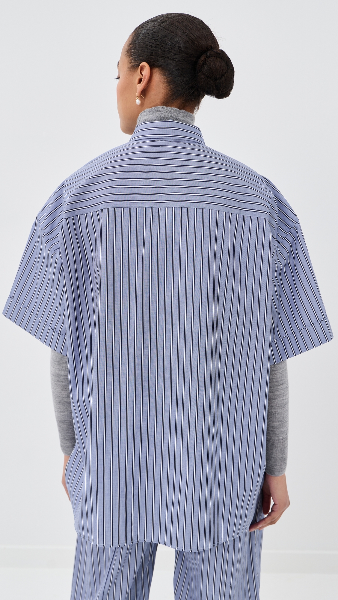 Dad's Shirt Blue Navy Stripe