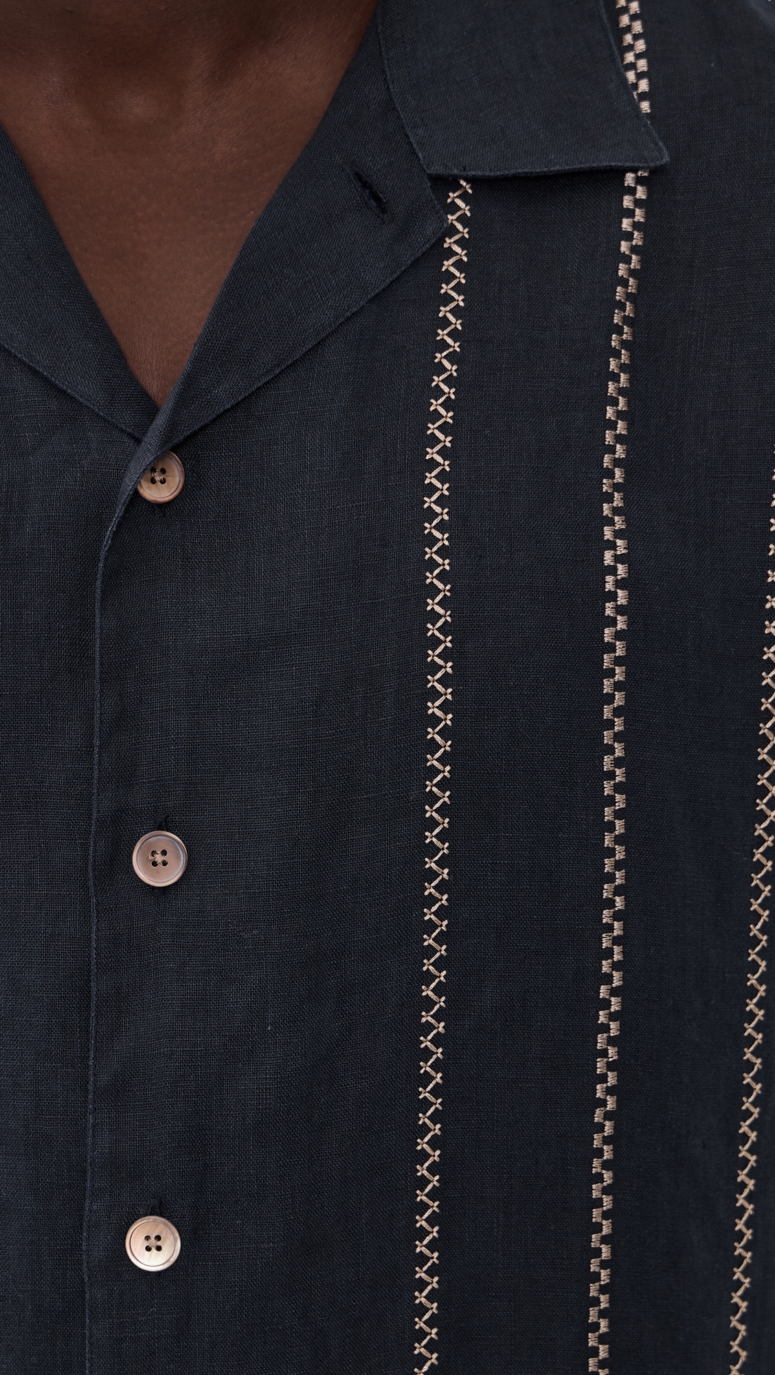 Short Sleeve Casual Fit Shirt Very Dark Navy