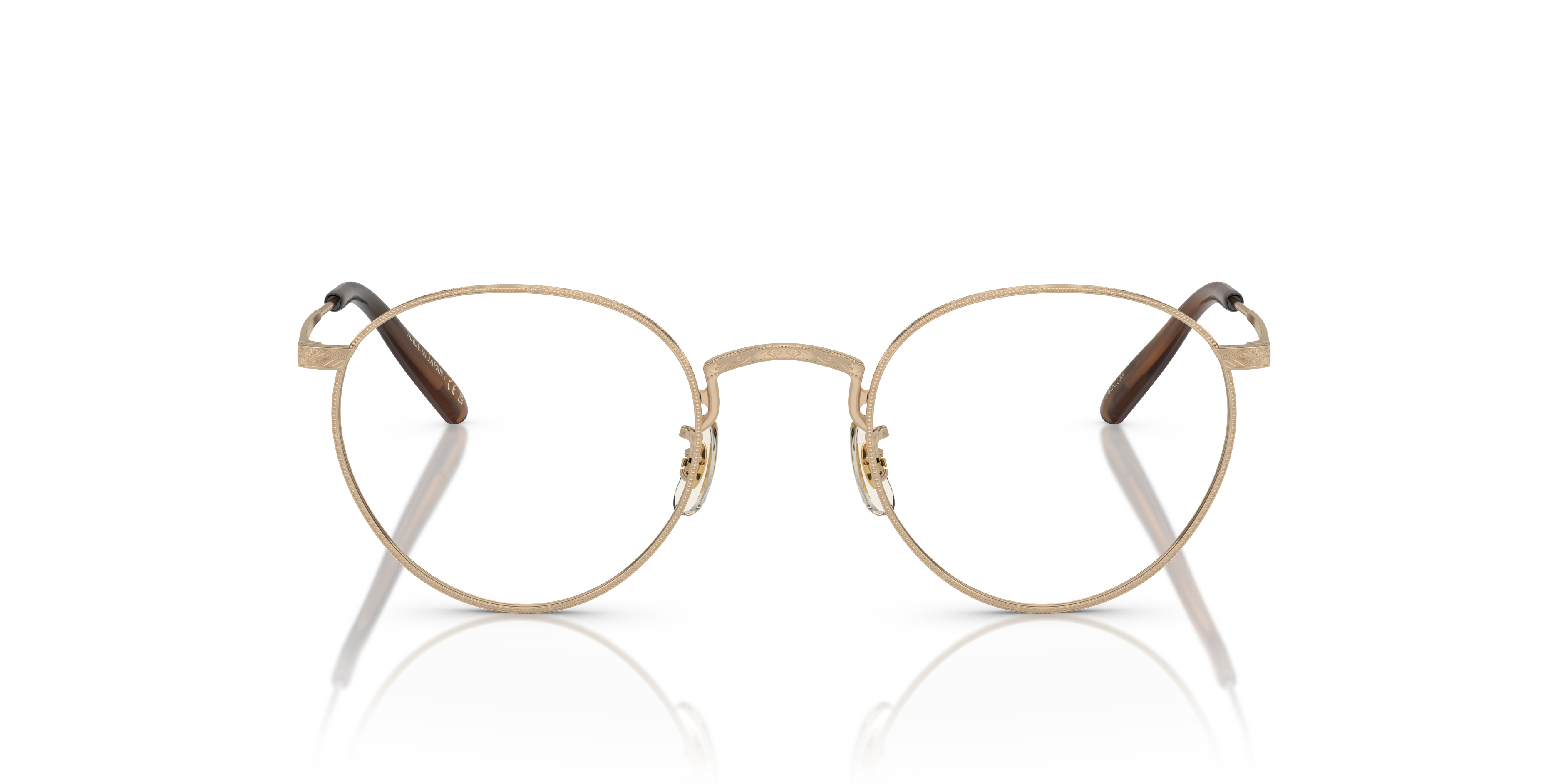 Oliver Peoples Unisex Oliver Peoples OV1330T OP-47 5035 Optical frames Titanium Gold Transparent Pantos Norma