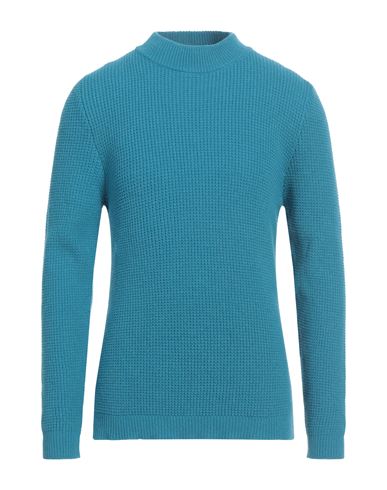 Irish Crone Man Sweater Azure Size M Cashmere