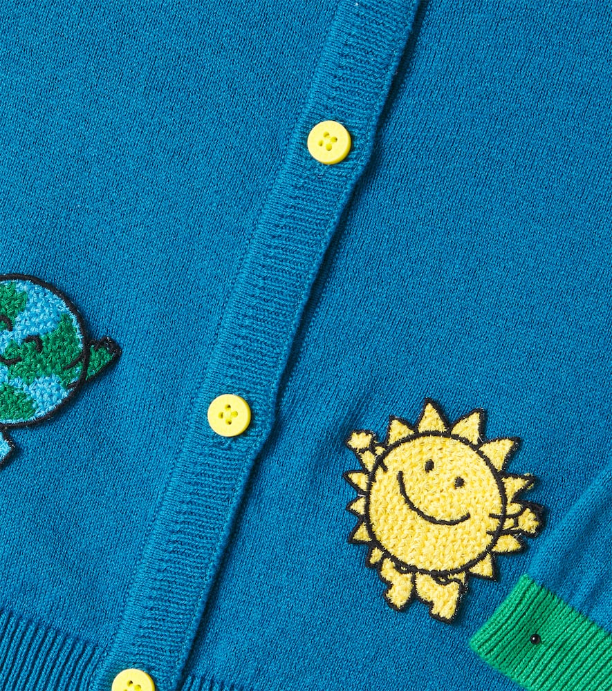 Stella McCartney Kids Baby cotton and wool cardigan