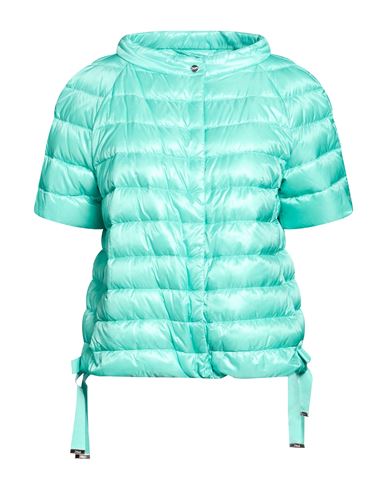 Woman Puffer Turquoise Size 10 Polyamide, Cotton, Viscose, Metallic fiber