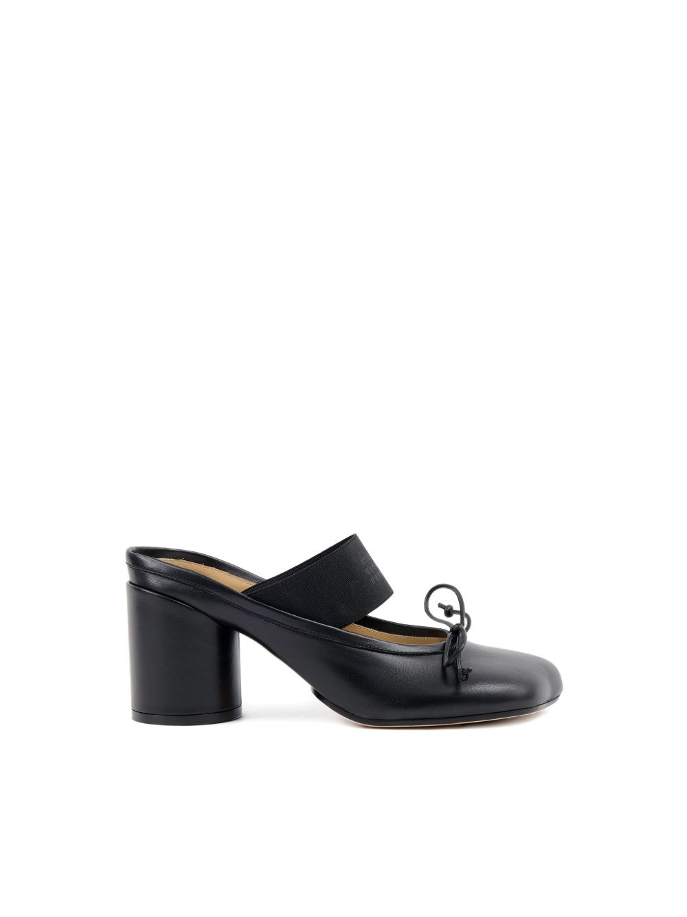 MM6 Maison Margiela 70mm logo-elastic Ballet mules - Black