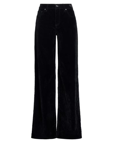 Woman Pants Black Size 24 Cotton, Lyocell, Polyester, Viscose, Elastane