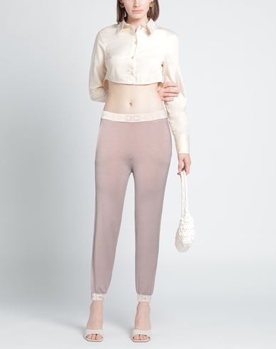 Woman Pants Antique rose Size 6 Viscose, Polyamide
