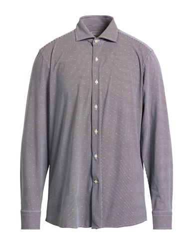 Next Man Shirt Dark brown Size 15 ¾ Polyamide, Elastane