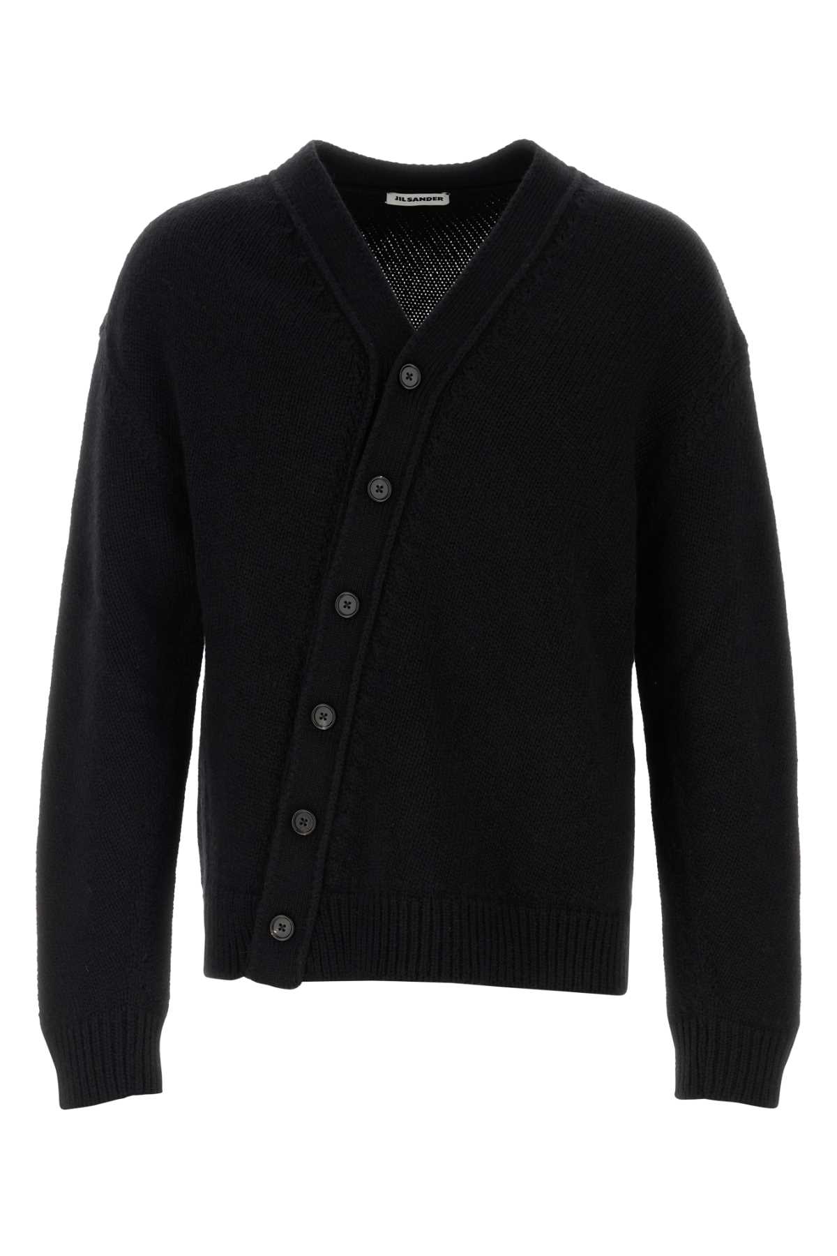 Jil Sander - wool blend cardigan v neckline long sleeve