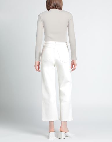 Agolde Woman Top Off white Size L Organic cotton, Elastane